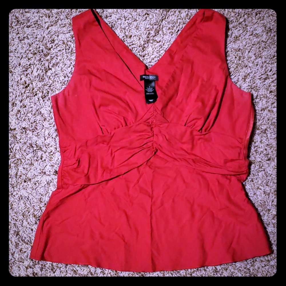 Little Red Sleeveless Top